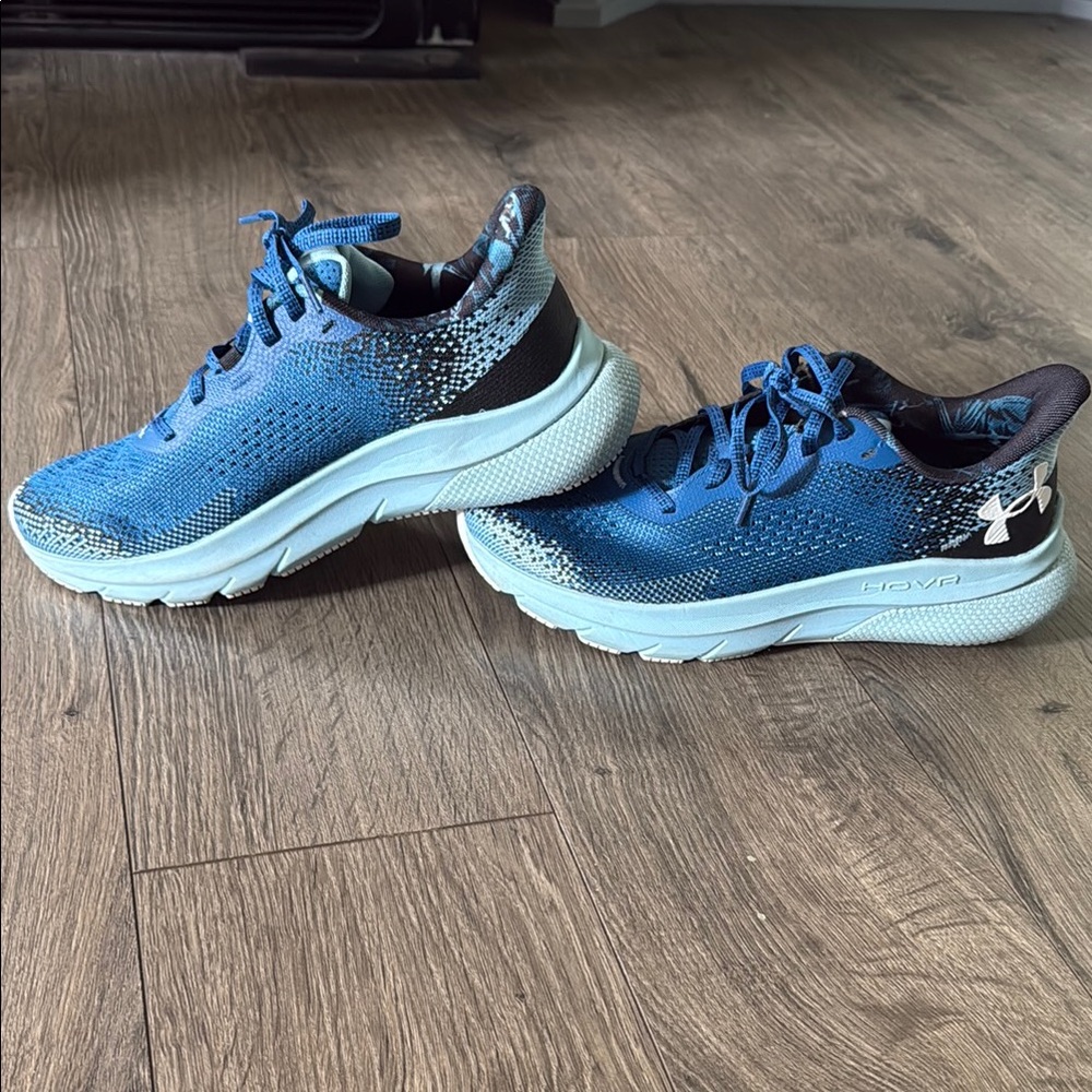 Under Armour Blue and White Sneakers with Breathable Mesh